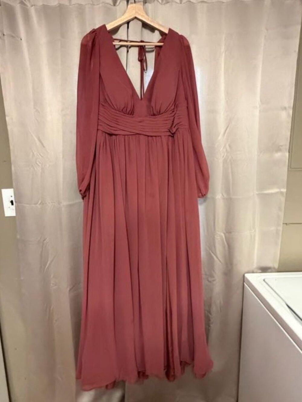Azazie Norah, Dusty Rose, Size 18, Bridesmaid Dress